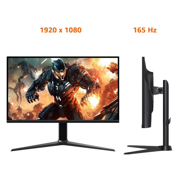 27 Inch Gaming Monitor, FHD 1080P, 165Hz, VESA Compatible, Adaptive sync, 1ms Response | [XL] Andromeda Insights Gaming Mousepad