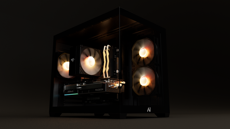 Spectra Gaming PC | Ryzen 7 7800X3D | RX 9070 XT 16GB – Andromeda